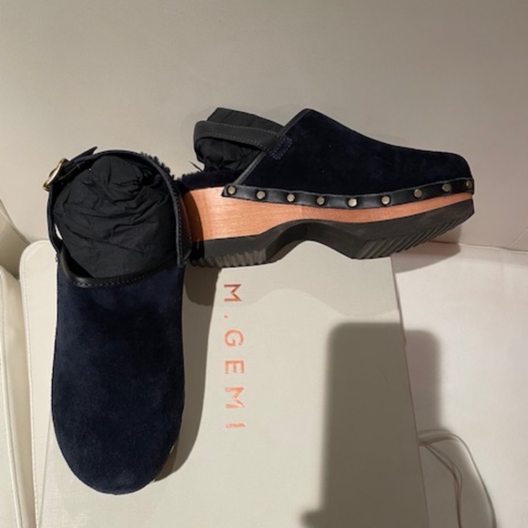 M.Gemi Greta Backstrap with Shearling Clog  -   Size 6 - Picture 2 of 10